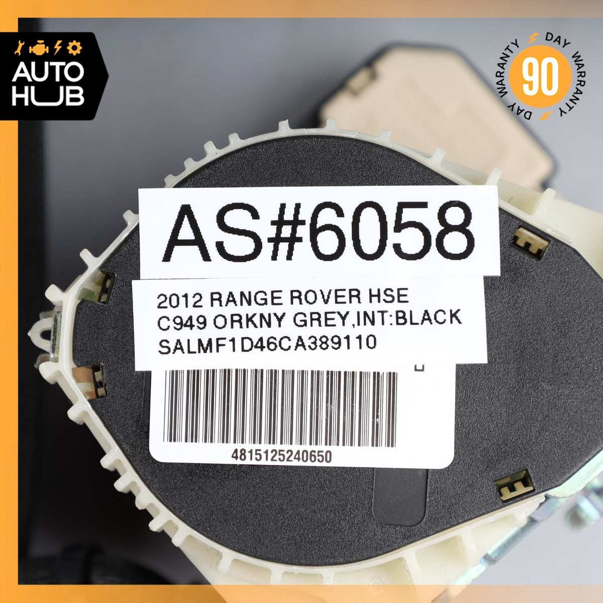 10-12 Land Rover Range Rover L322 Front Right Side Seat Belt Seatbelt OEM 88k - photo 12