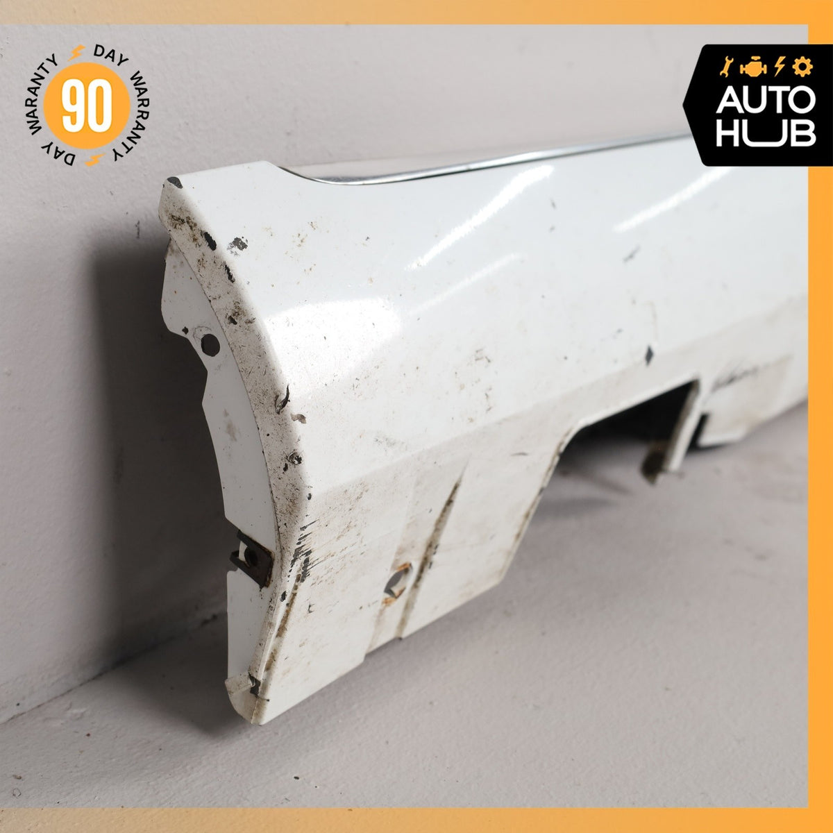 11-14 Audi D4 A8L Left Driver Side Rocker Panel Side Skirt White OEM - photo 7