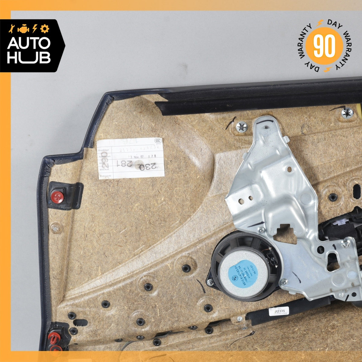 08-10 BMW E60 550i 528i Front Left Driver Side Interior Door Panel w/ Airbag OEM - photo 15