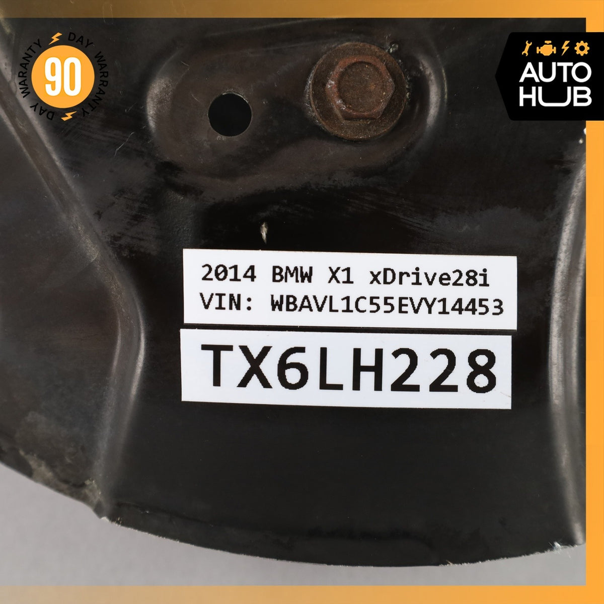 13-15 BMW E84 X1 AWD Front Right Side Spindle Knuckle Hub w/ Shield OEM 48k - photo 14