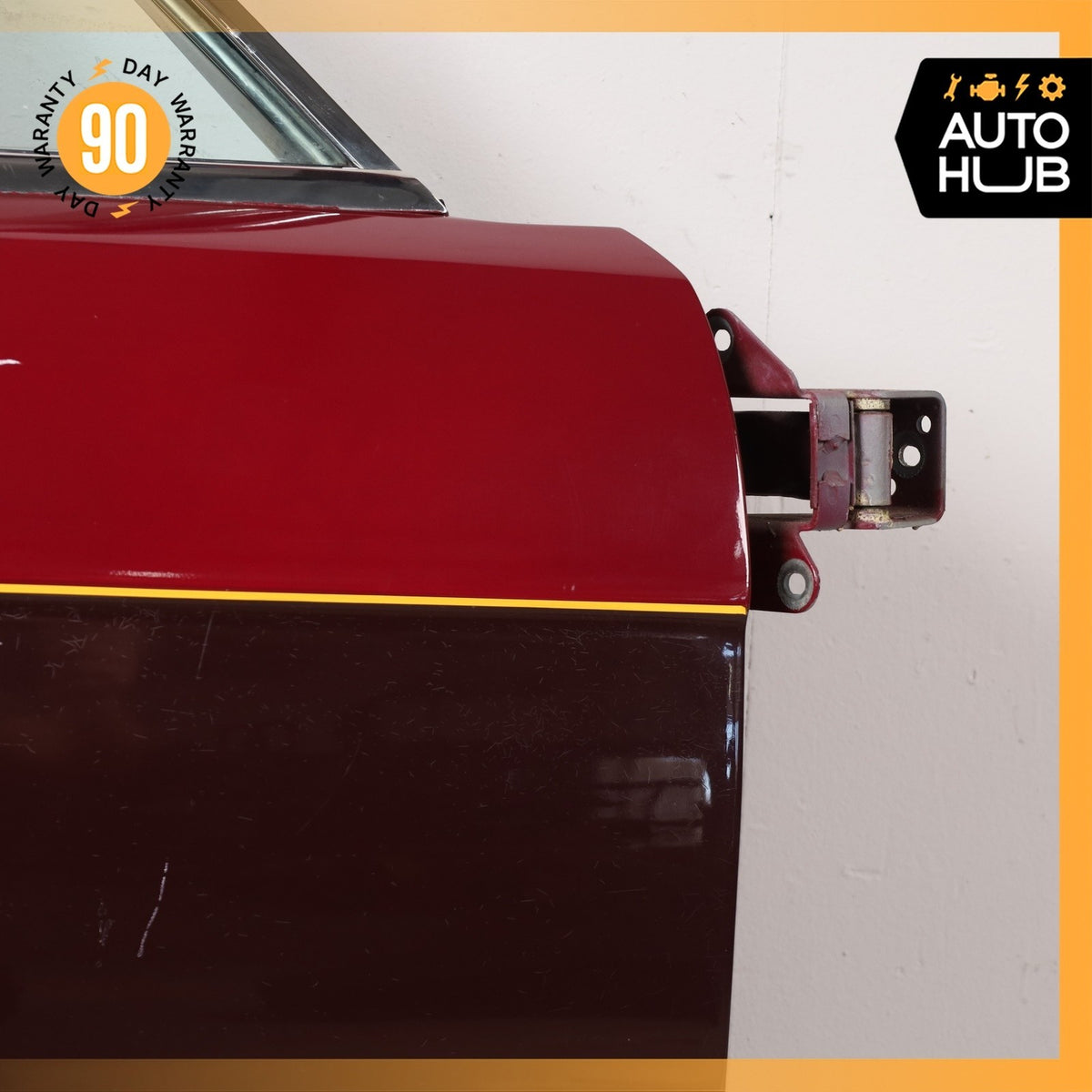 81-89 Rolls Royce Silver Spirit Spur Front Right Side Door Shell Red OEM 22k - photo 5
