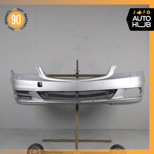 10-13 Mercedes W221 S400 S550 Base Front Bumper Cover Assembly Silver OEM 92k - photo 1
