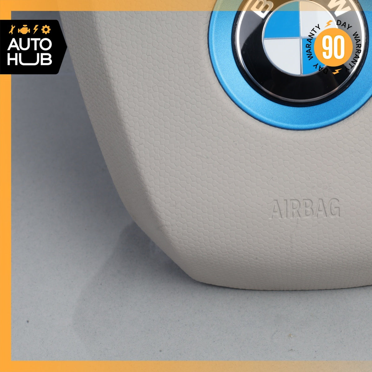 BMW i3 I01 Hybrid Steering Wheel Airbag Air Bag 33687036601 OEM 58k - photo 5