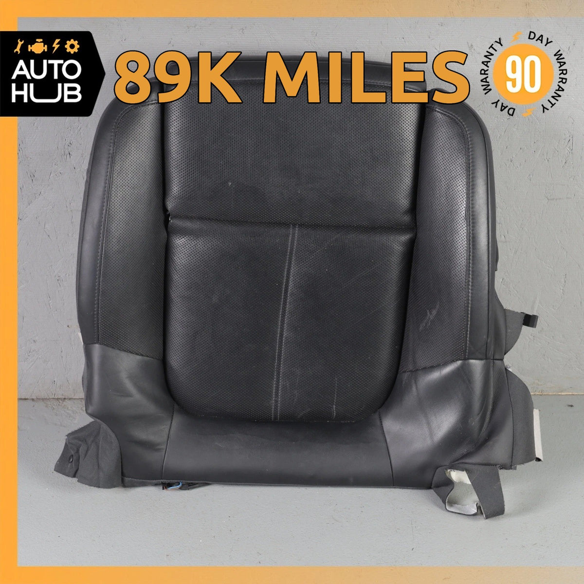 15-18 Porsche Macan 95B Front Right Lower Bottom Seat Cushion Leather Black OEM - photo 1