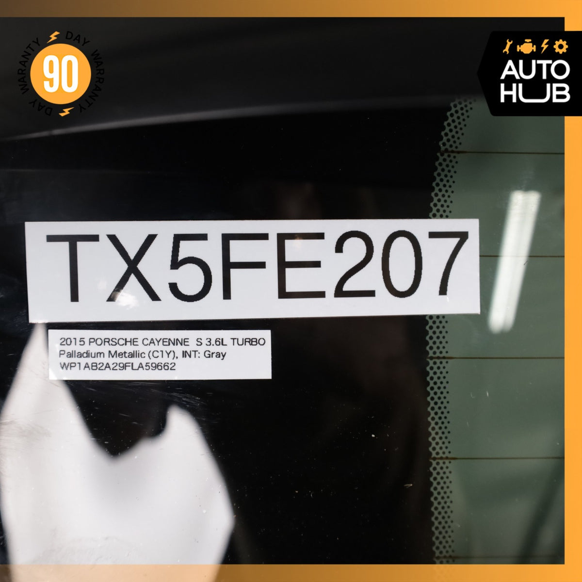 15-18 Porsche Cayenne 958 Trunk Lid Liftgate Tailgate Hatch Shell OEM - photo 23