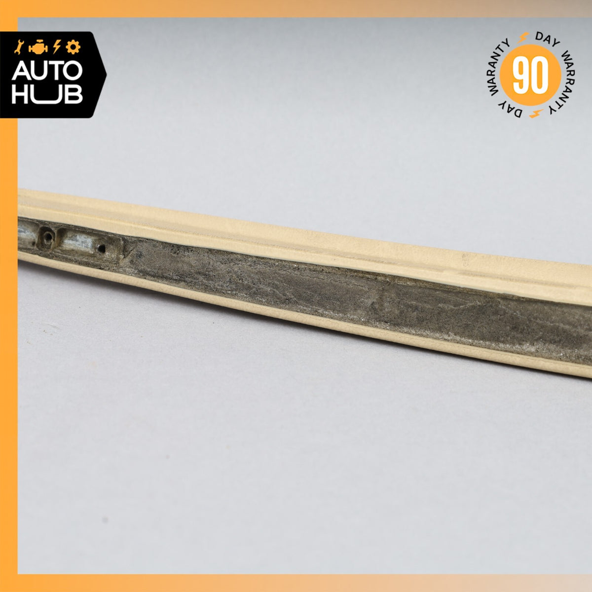 Mercedes W126 420SEL Front Left Door Window Panel Trim Beige OEM - photo 12