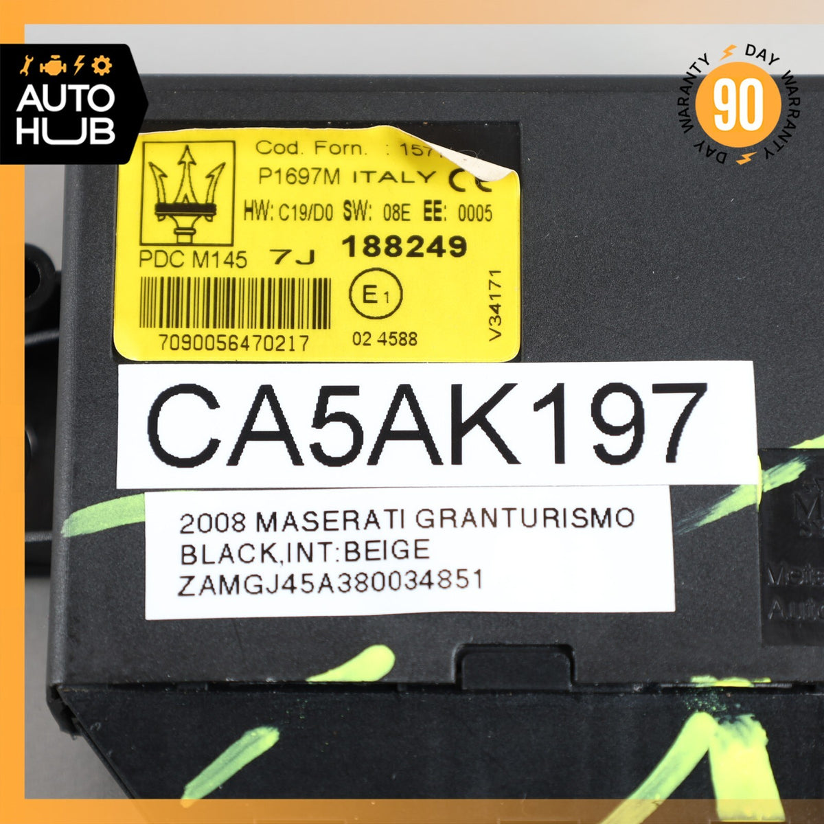 08-19 Maserati GranTurismo Park Parking Assist Control Module 188249 OEM - photo 6