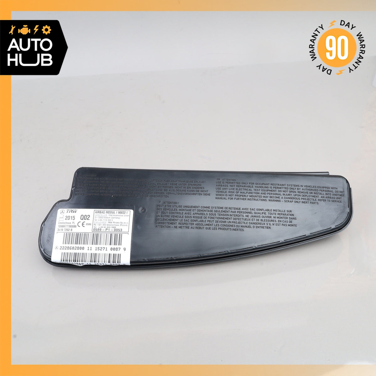 14-20 Mercedes W222 S550 Front Right Passenger Side Seat Airbag SRS OEM - photo 1