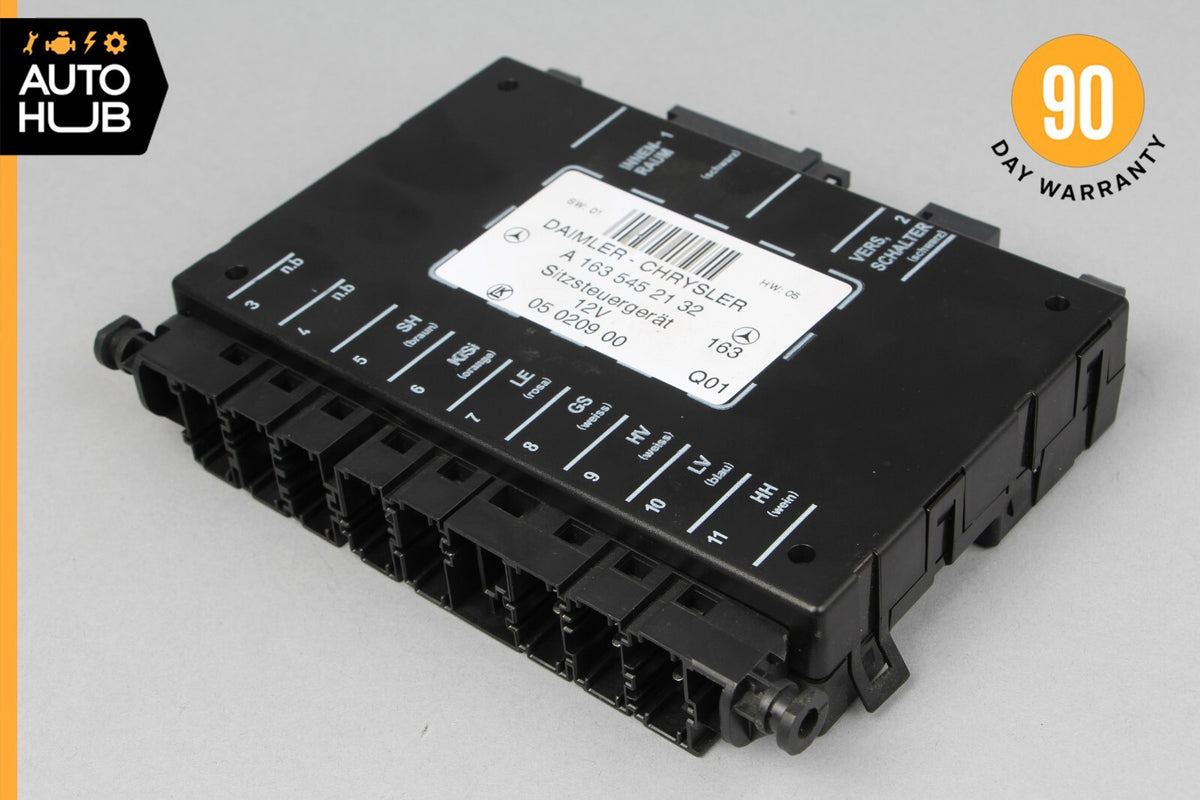 98-05 Mercedes W163 ML500 ML55 AMG Seat Control Module Front Left Or Right OEM - photo 8