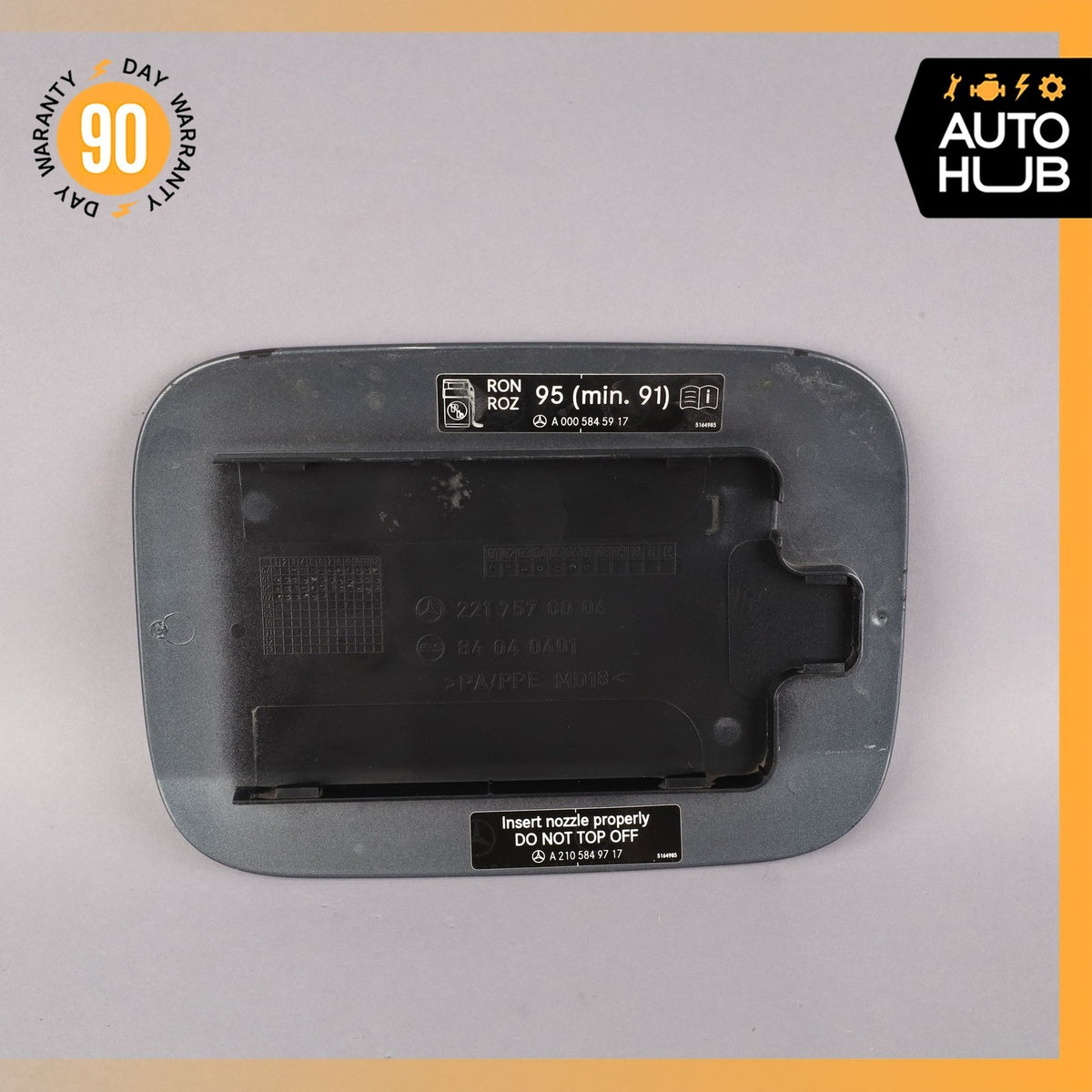 07-13 Mercedes W221 S550 S400 S63 AMG Fuel Door Lid Gas Tank Cover OEM - photo 4