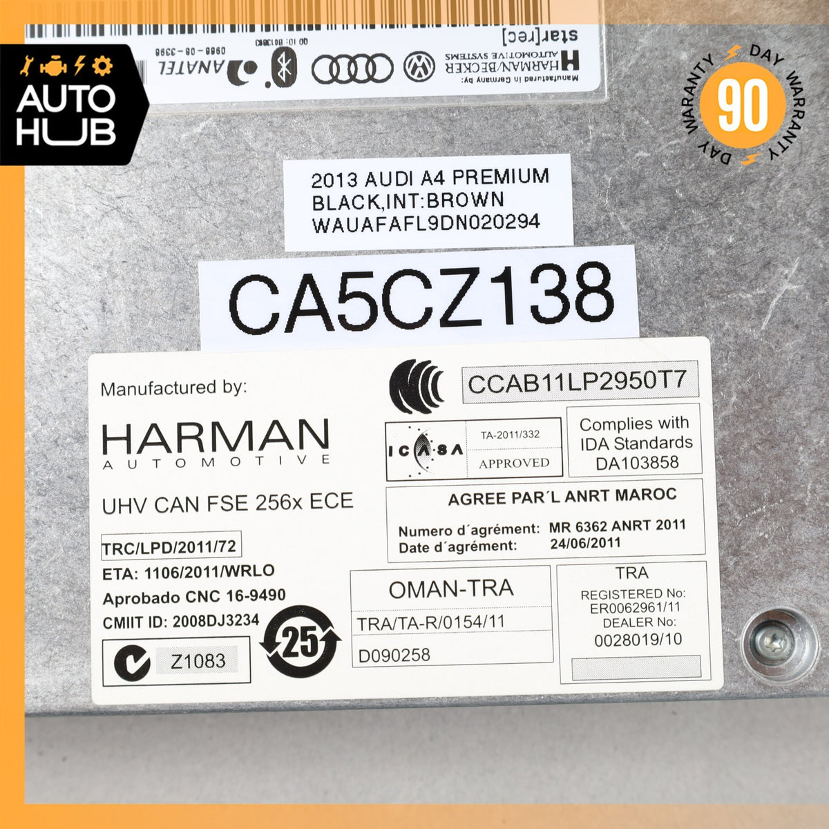 Audi B8 A4 Bluetooth Interface Communication Control Module 8T0862336E OEM - photo 8