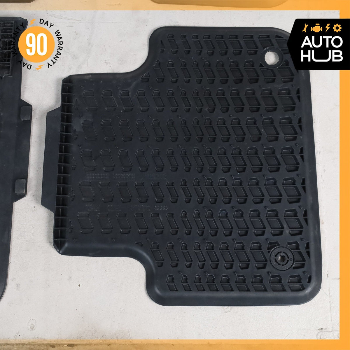18-24 Audi 4M Q7 Front & Rear Floor Foot Mat Rubber Set OEM - photo 14