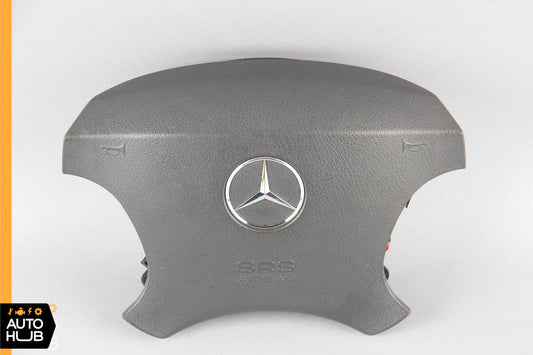 00-06 Mercedes W220 S430 CL500 S55 AMG Steering Wheel Air Bag Airbag Black OEM - photo 1