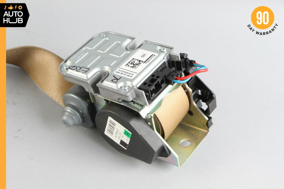 07-09 Mercedes W211 E350 CLS550 Front Right Passenger Side Seat Belt Beige OEM - photo 5