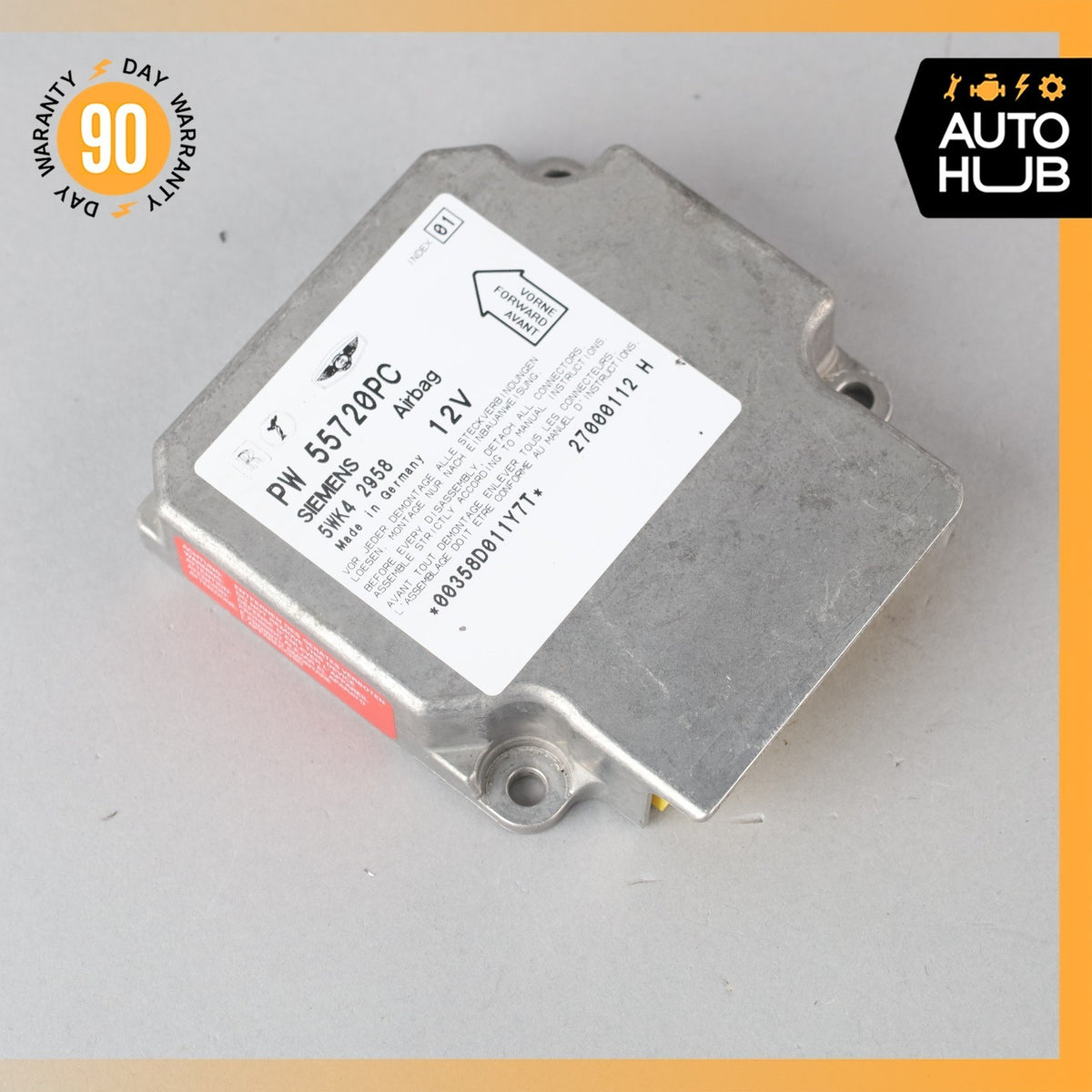 00-02 Bentley Arnage / RR Seraph Airbag Air Bag Sensor SRS Control Module OEM - photo 2