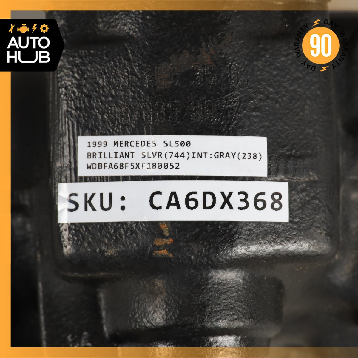 90-02 Mercedes R129 SL500 SL320 300SL Power Steering Gear Box Gearbox OEM - photo 14