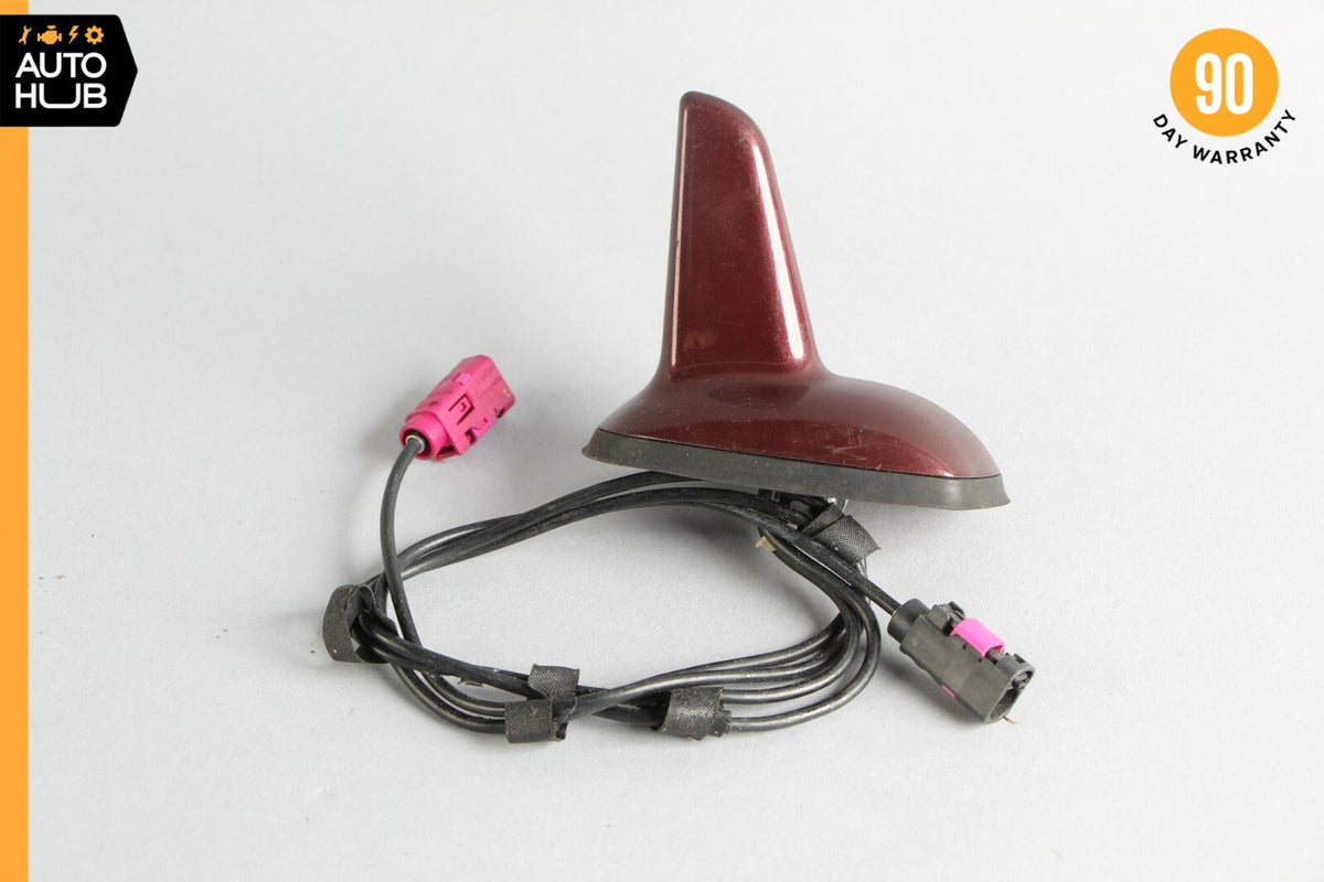 07-13 Mercedes W221 S550 S400 S350 Top Roof Shark Fin Radio Antenna GPS Red OEM - photo 1