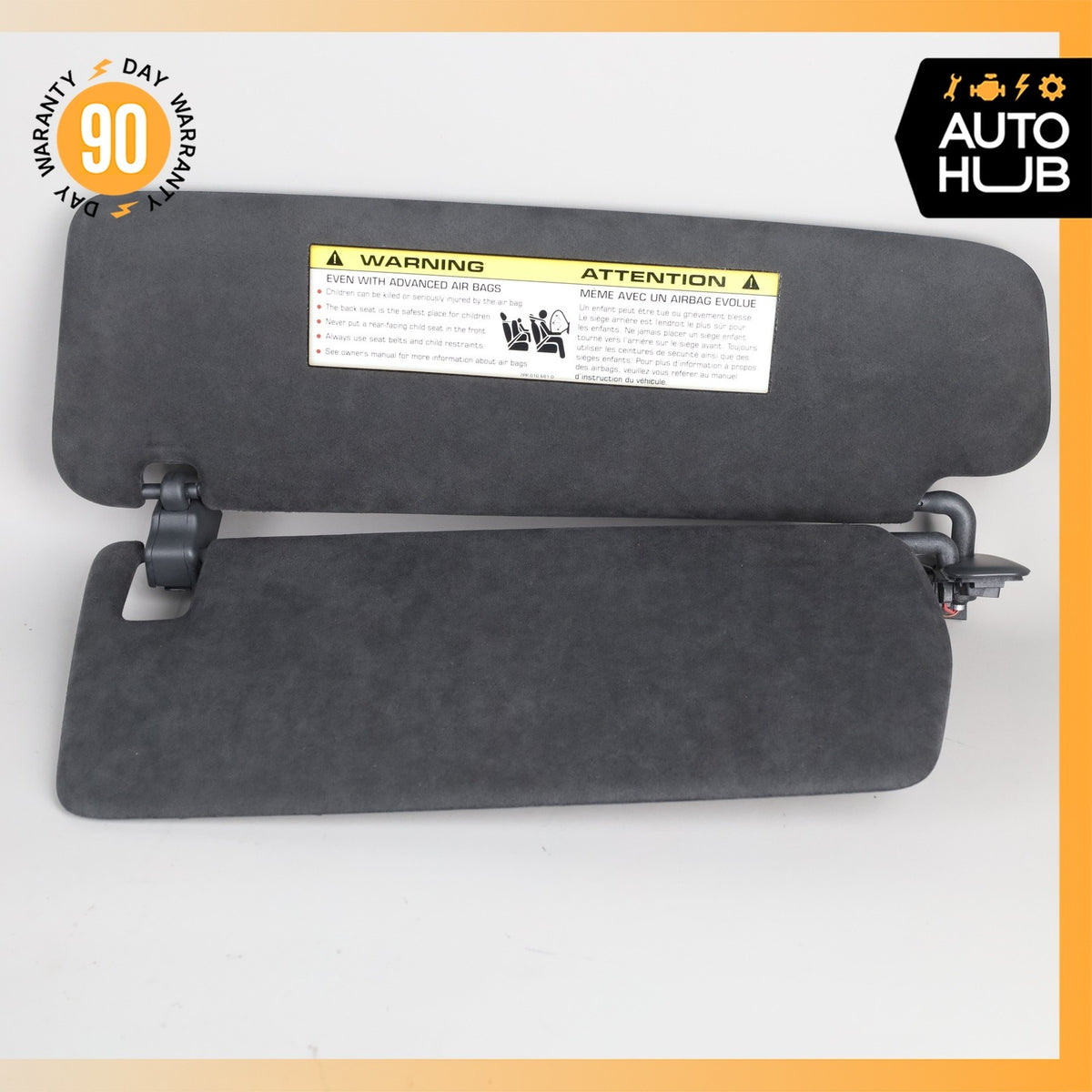 15-18 Porsche Cayenne 958 Turbo Sun Visor Sunvisor Right Side Suede OEM - photo 7