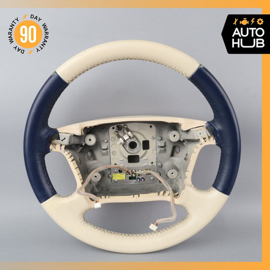 99-02 Bentley Arnage Steering Wheel Beige Blue PH27727PB OEM 42k - photo 1