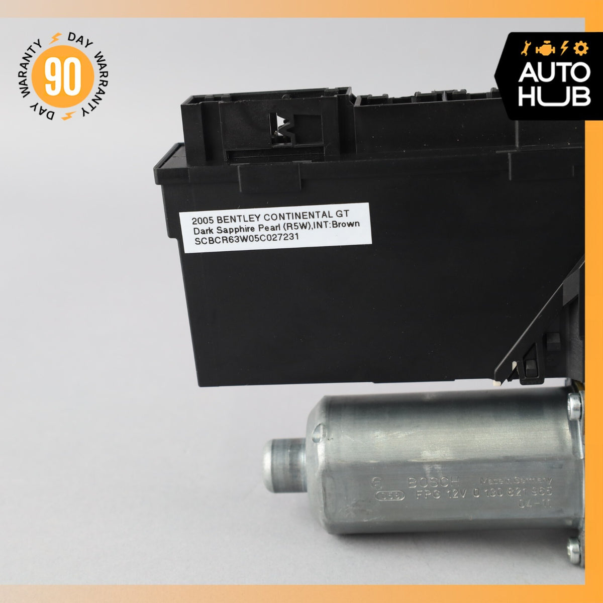 03-05 Bentley Continental GT Coupe Front Right Door Window Regulator Motor 53k - photo 7