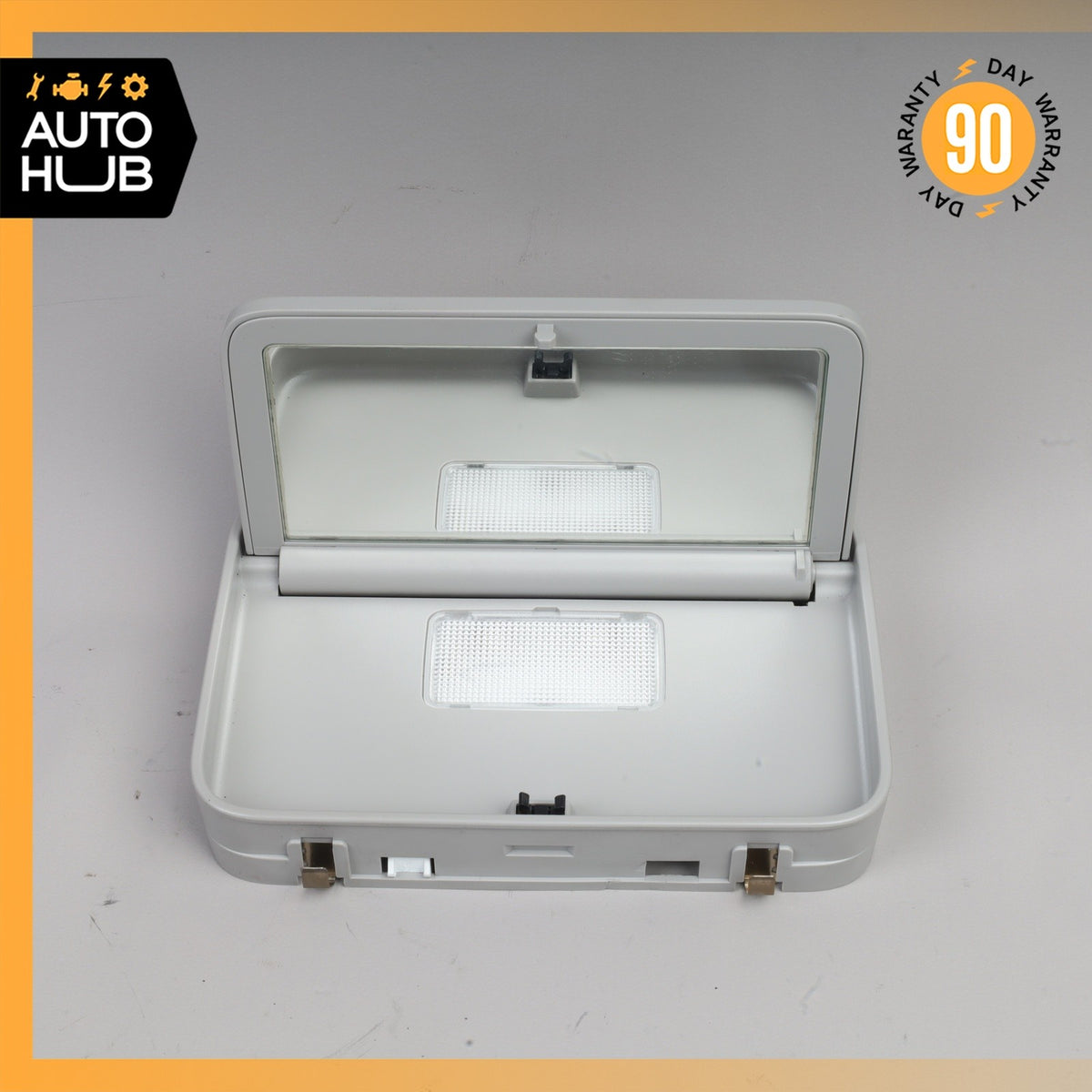 07-13 Mercedes W221 S600 S63 AMG Rear Overhead Vanity Mirror Suede Gray OEM - photo 3