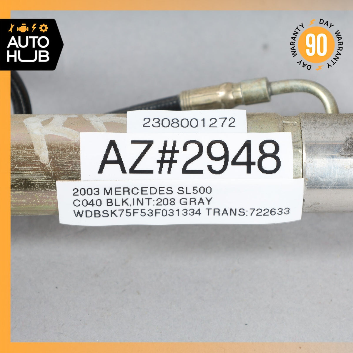Mercedes R230 SL500 Convertible Top Main Drive Lift Cylinder Right Side OEM - photo 12