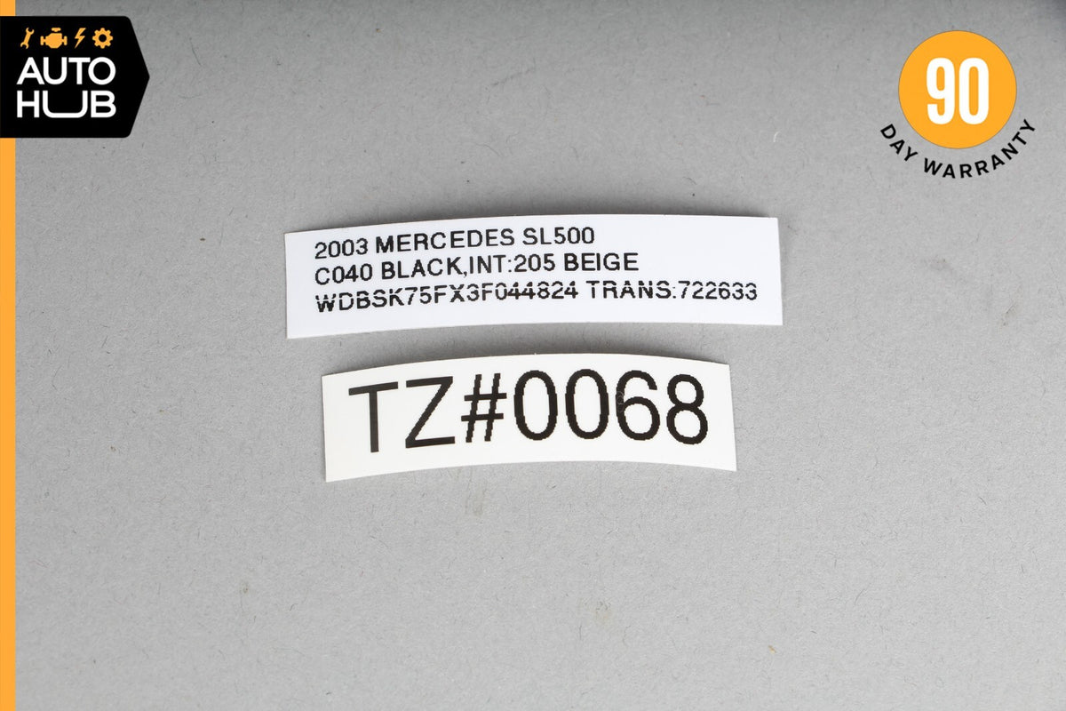 03-04 Mercedes R230 SL500 SL600 Center Console Trim Bezel Wood 2306803739 OEM - photo 12