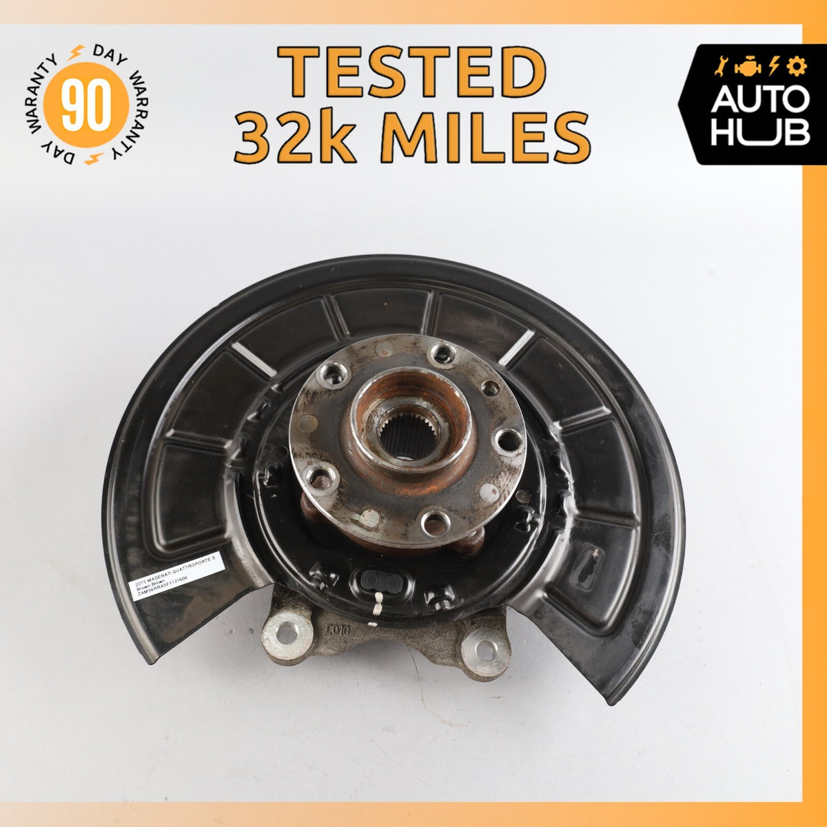 14-17 Maserati Quattroporte M156 SQ4 Rear Right Side Spindle Knuckle Hub OEM 32k - photo 1