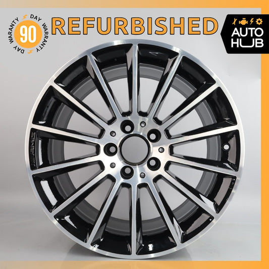 Mercedes R172 SLC300 SLC43 AMG 9 x 18 18" Rear Wheel Rim Polished Black OEM - photo 1