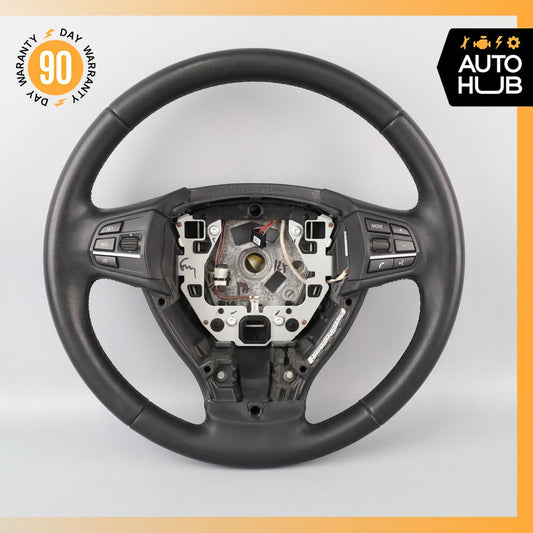11-13 BMW F10 528i 535i 550i Sport Steering Wheel Black OEM - photo 1