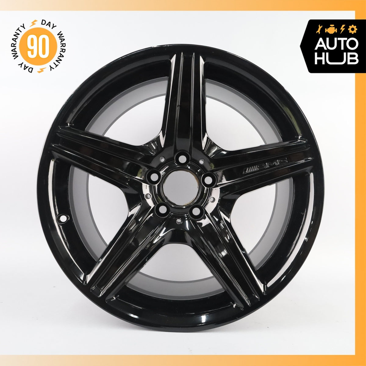 Mercedes W219 CLS550 CLS63 AMG 9.5 x 18 18" Rear Wheel Rim Black 2194011802 OEM - photo 2