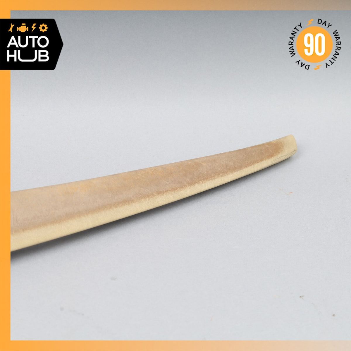 Mercedes W126 420SEL Front Left Door Window Panel Trim Beige OEM - photo 8