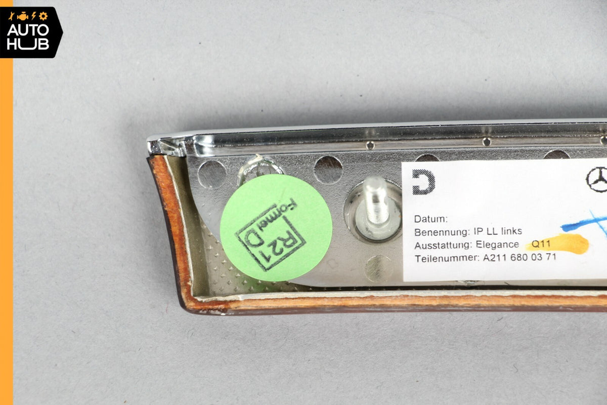 03-09 Mercedes W211 E320 E350 Dashboard Dash Left Driver Side Trim Panel OEM - photo 7