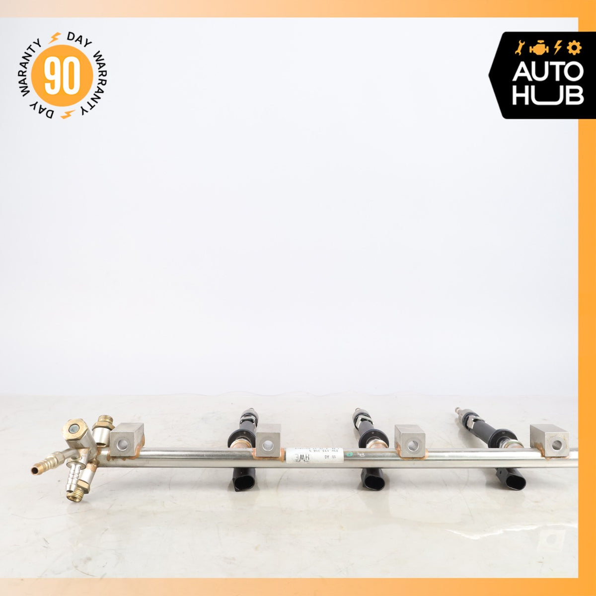 11-18 Porsche Cayenne 958 Touareg VR6 Upper Fuel Injector Rail w/ Injectors OEM - photo 3