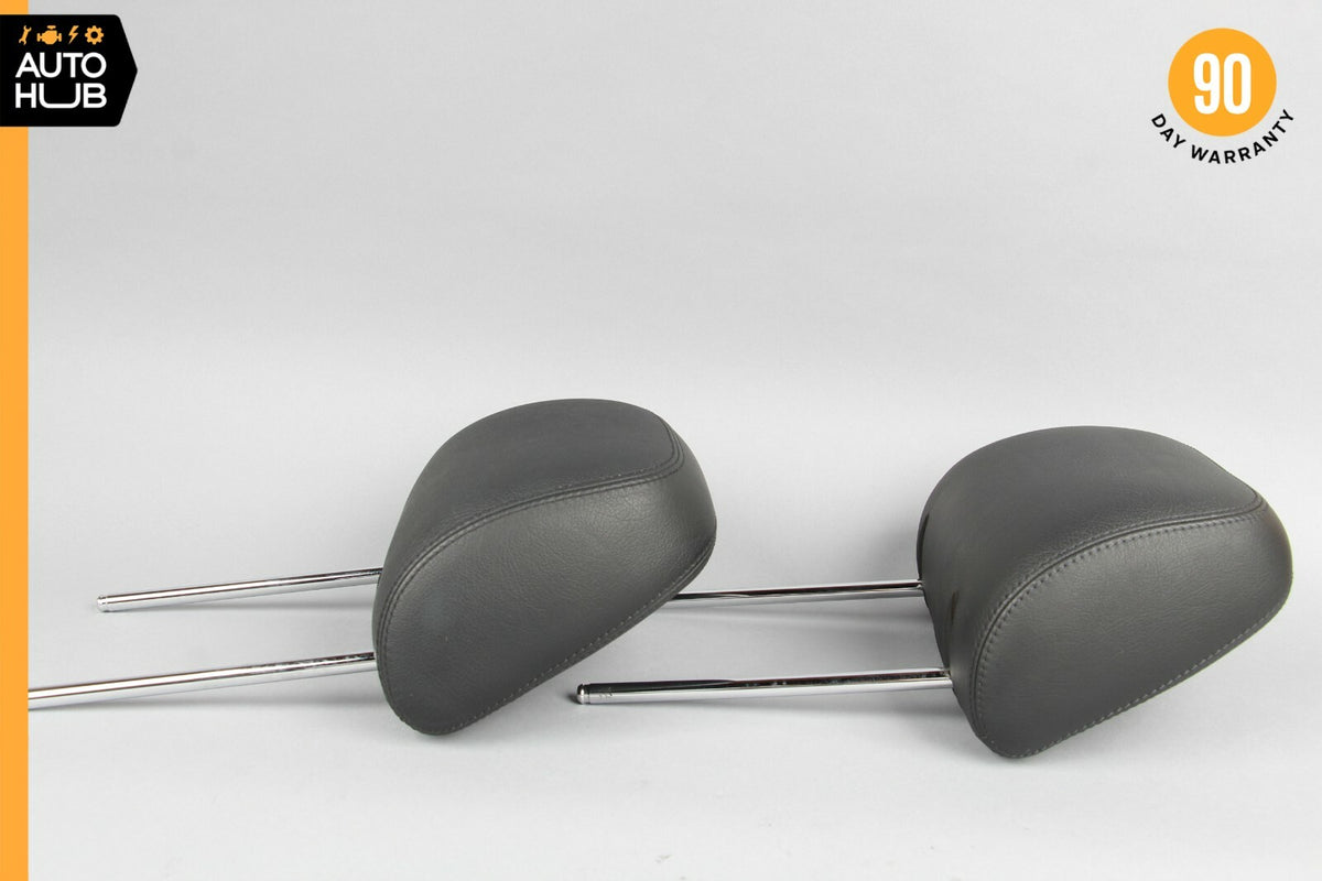 97-03 Mercedes W208 CLK430 CLK320 Front Seat Headrest Head Rest Black Set of 2 - photo 5
