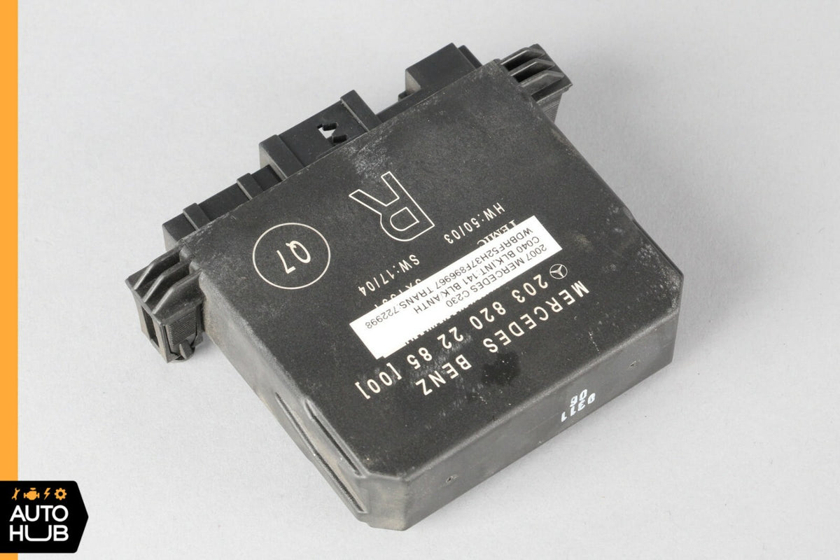 01-07 Mercedes W203 C230 C240 C320 Rear Right Door Control Module 2038202285 OEM - photo 4