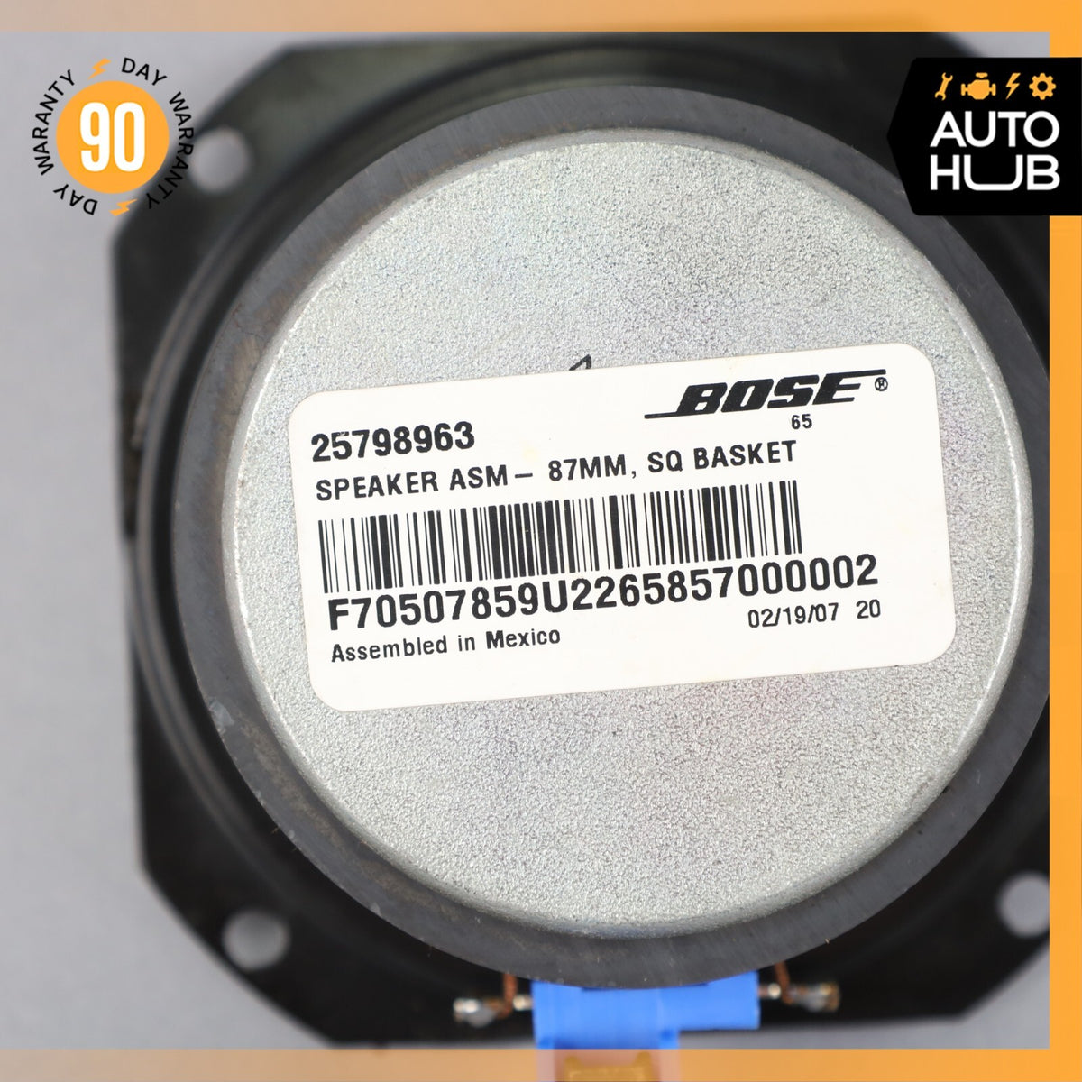 03-14 Cadillac XLR Escalade Front or Rear Radio Sound Speaker 25798963 OEM 70k - photo 8