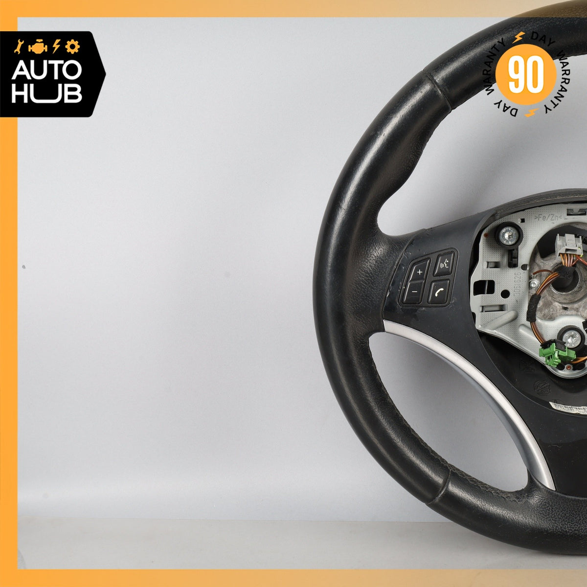 BMW E88 128i 135i Sport Steering Wheel Black w/ Switch 32306795574 OEM - photo 8