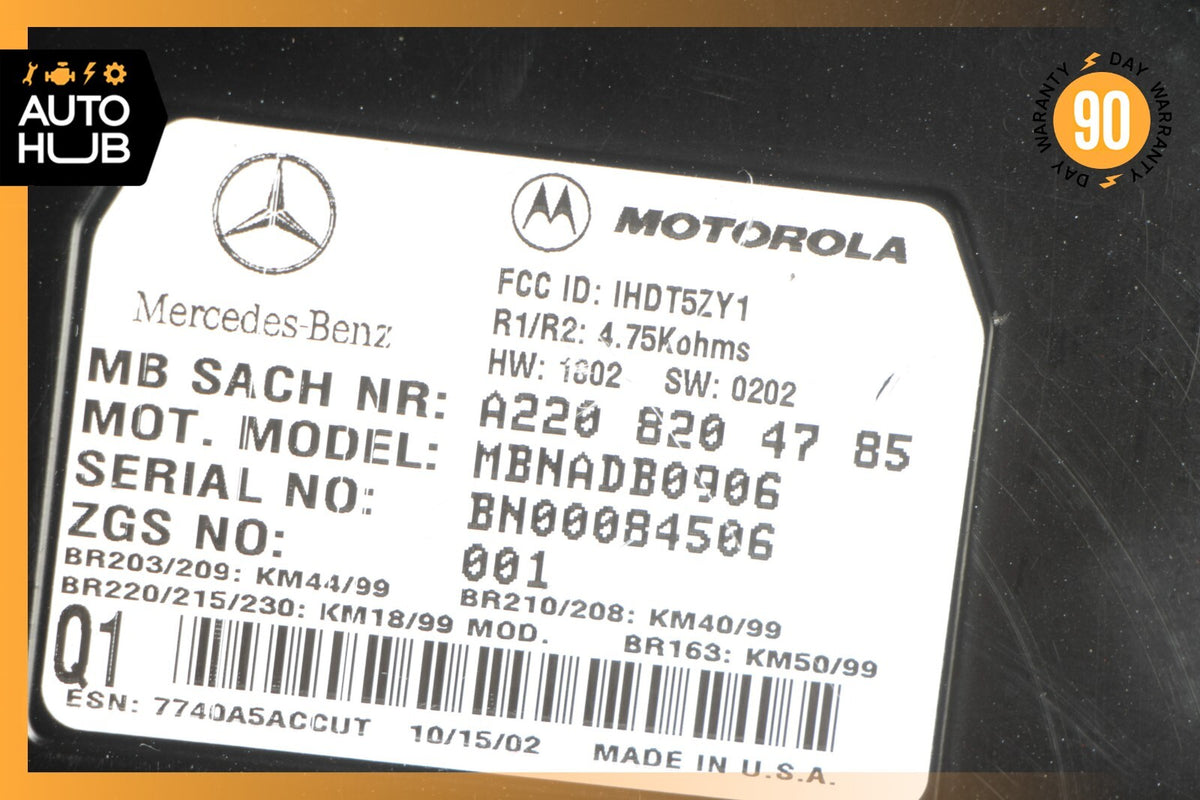00-06 Mercedes R230 SL500 CL500 Voice Command Control Module 2208204785 OEM - photo 10