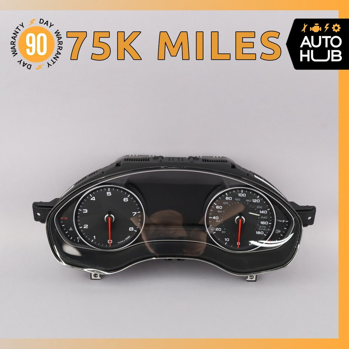 12-18 Audi C7 A6 Instrument Cluster Speedometer OEM 75k - photo 1