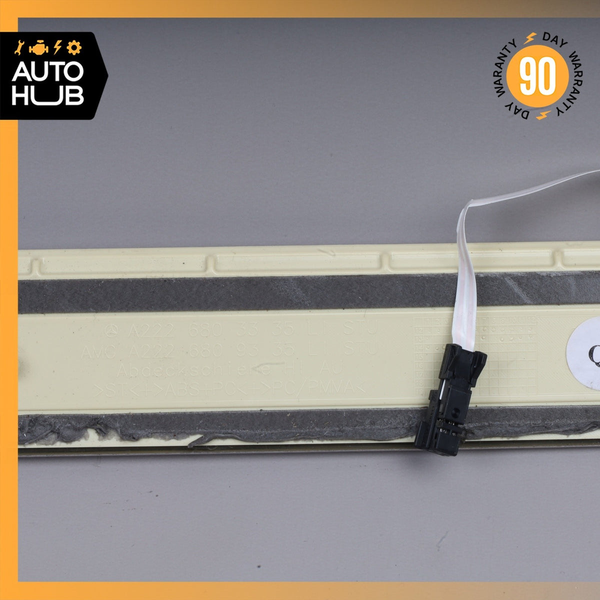 14-20 Mercedes W222 S65 AMG S550 Rear Left Illuminated Door Step Sill Panel OEM - photo 7
