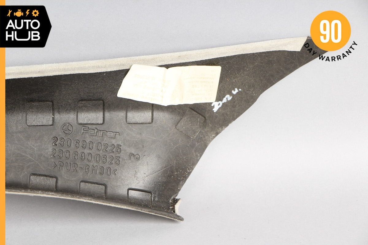 03-12 Mercedes R230 SL600 Front Right Interior Trim Panel A Pillar Suede OEM - photo 10