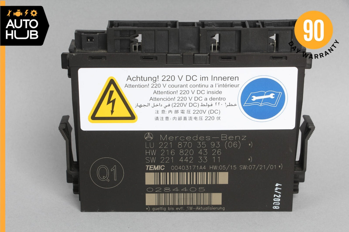 07-10 Mercedes W221 S550 S63 Front Left or Right Seat Contour Control Module OEM - photo 1