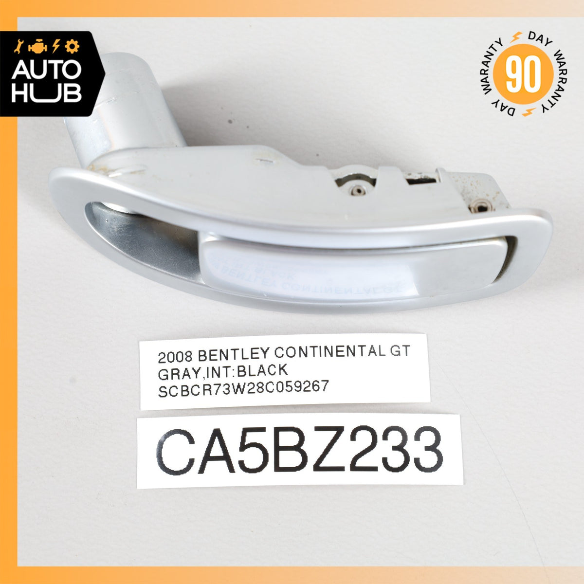 03-17 Bentley Continental GT Coupe Interior Coat Hook 3W0857633F OEM - photo 10