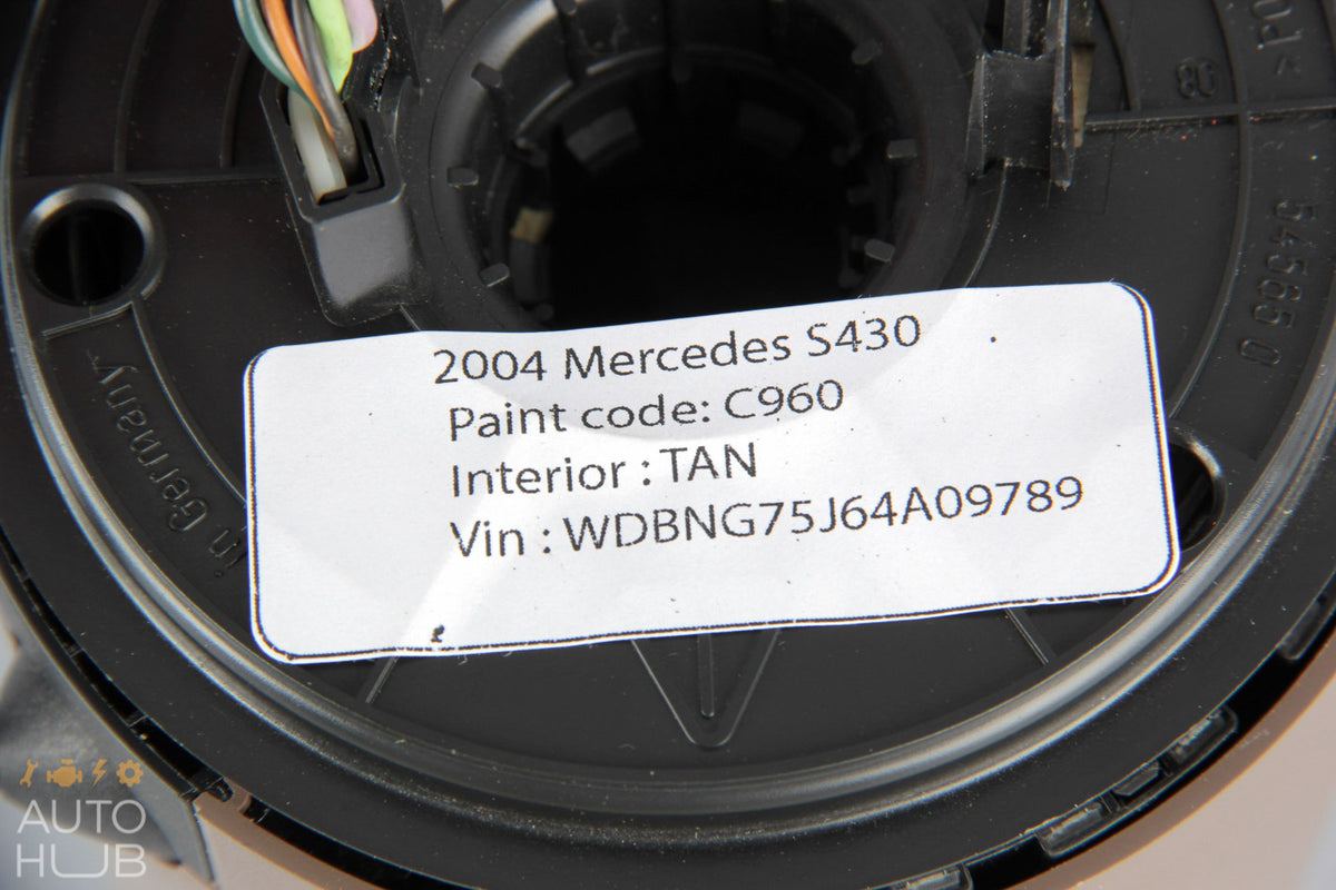 03-06 Mercedes W220 S500 CL500 Steering Column Cover Switch Control Tan OEM - photo 4