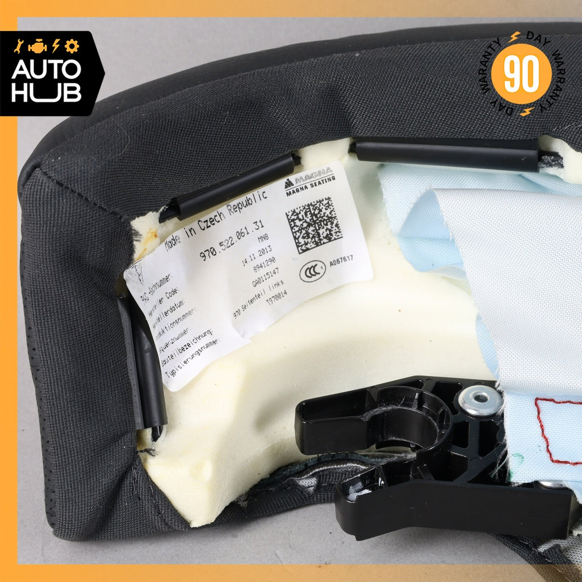10-16 Porsche Panamera 970 Rear Left Driver Side Seat Airbag Black OEM - photo 12