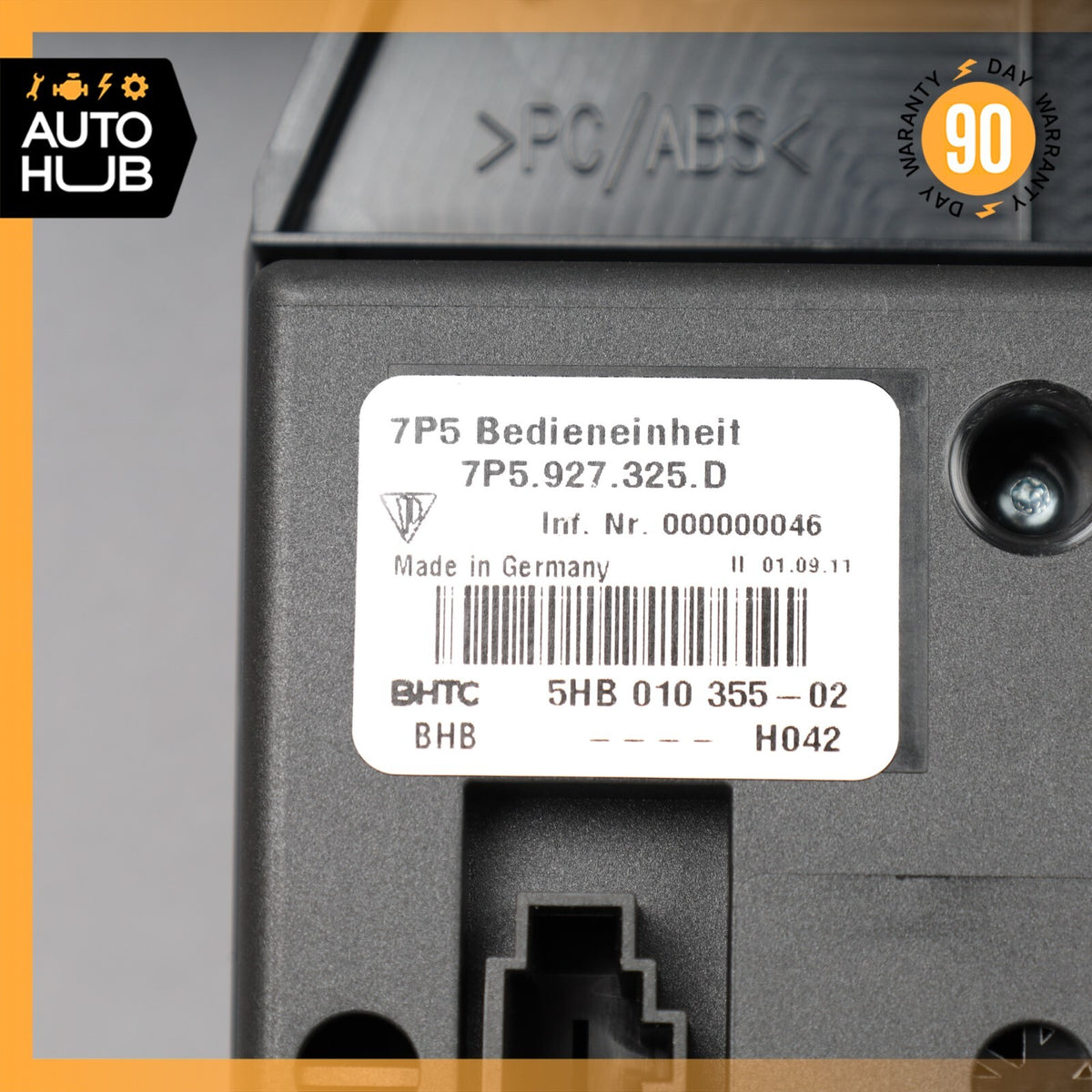 11-14 Porsche Cayenne 958 Hybrid S Rear Seat Heat Lock Switch Control Panel OEM - photo 13