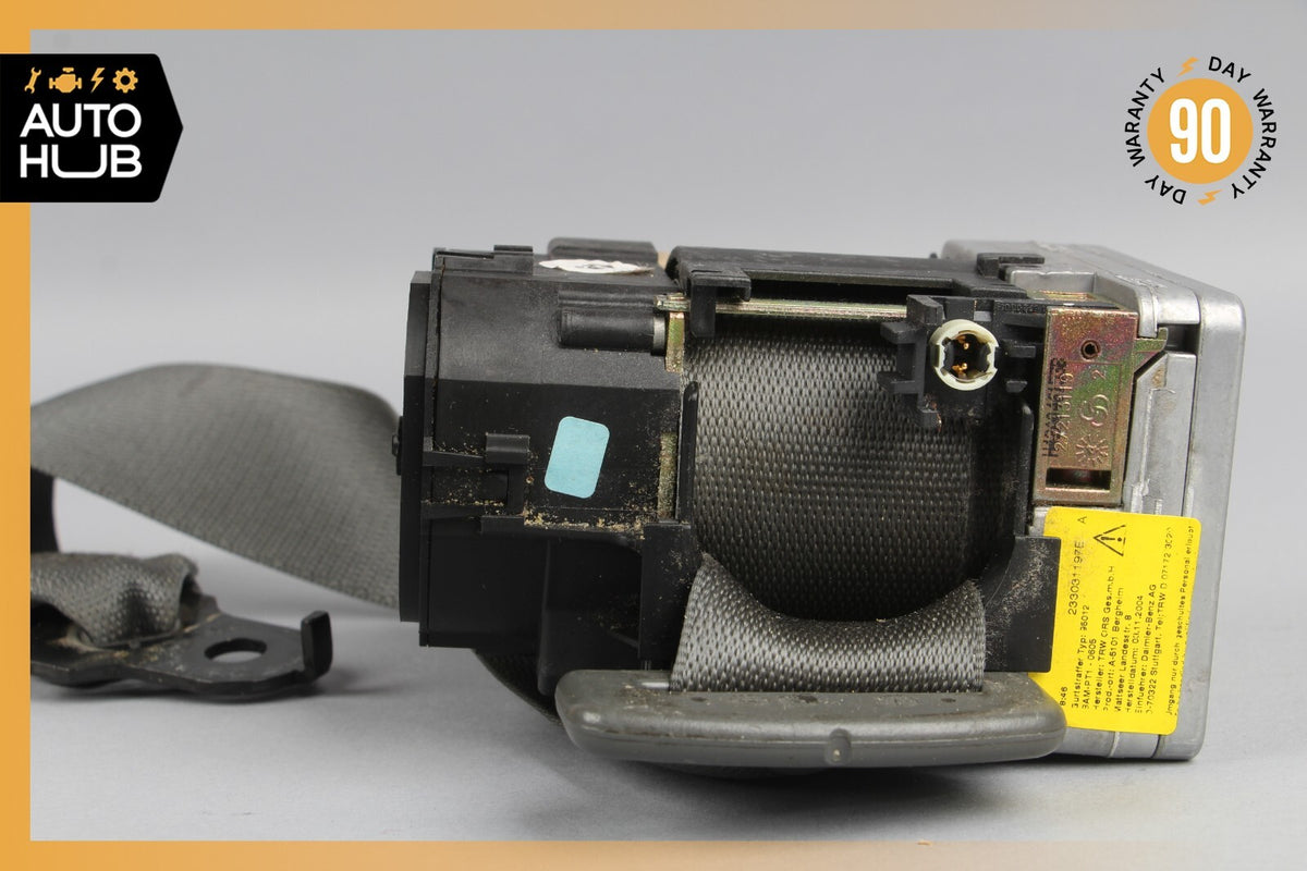03-06 Mercedes R230 SL500 SL55 AMG Left Side Seat Belt Retractor Charcoal OEM - photo 5