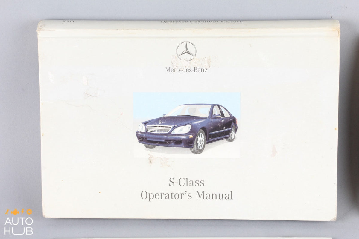 2002 Mercede-Benz W220 S500 Owner's Operator's Manual Book OEM - photo 2
