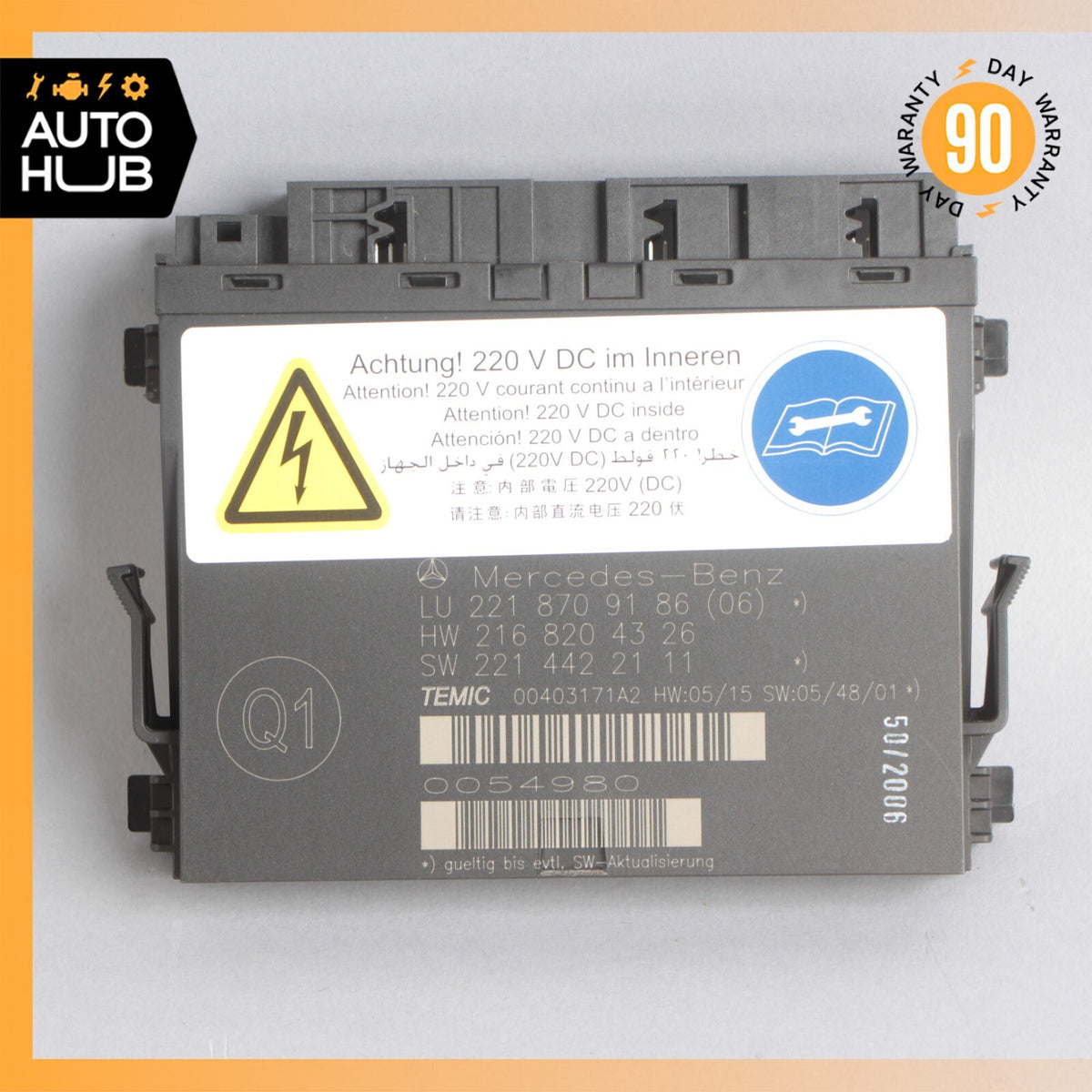07-10 Mercedes W221 S65 S600 Front Left or Right Seat Contour Control Module OEM - photo 6